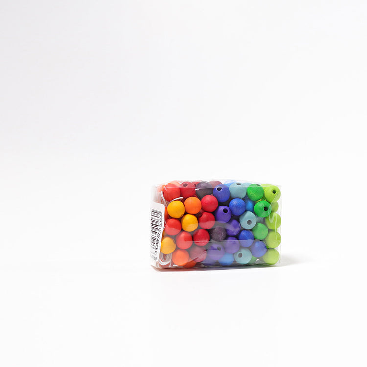 120 kleine Holzperlen Regenbogen - Ronja + Rasmus