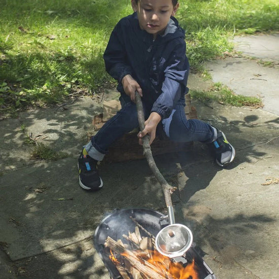 Popcorn über dem Lagerfeuer