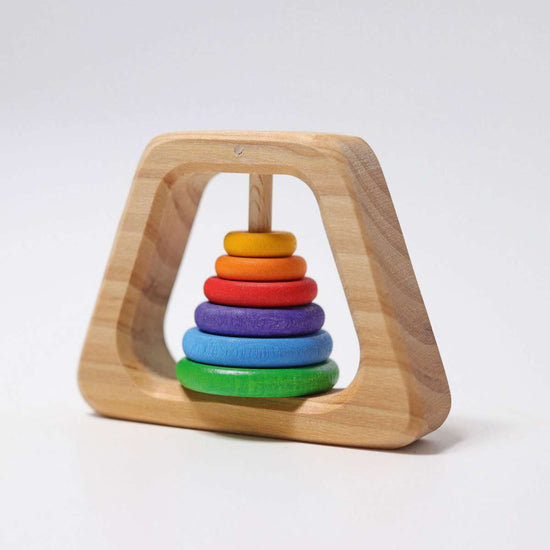 Rassel Pyramide aus Erlenholz