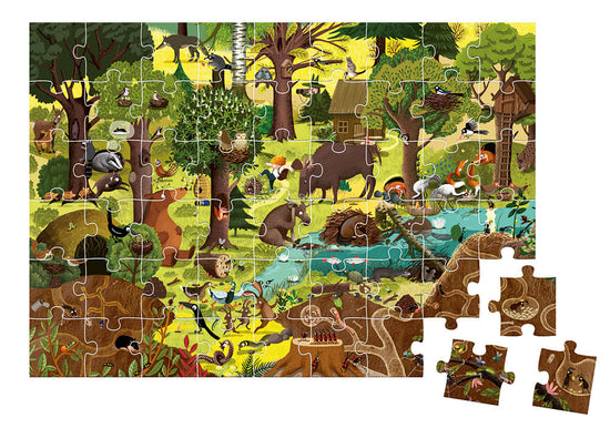 Frühling Puzzle - Ein Jahr im Wald - 54 Teile
